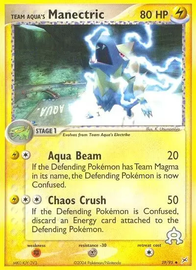 EX Team Magma VS Team Aqua - Team Aqua\'s Manectric