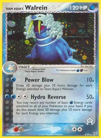 EX Team Magma VS Team Aqua - Team Aqua\'s Walrein Holo