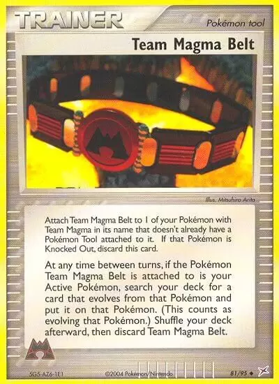 EX Team Magma VS Team Aqua - Team Magma Belt