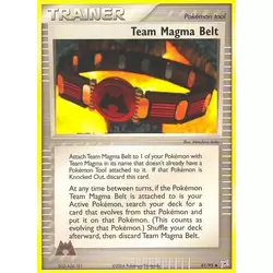 Team Magma Belt