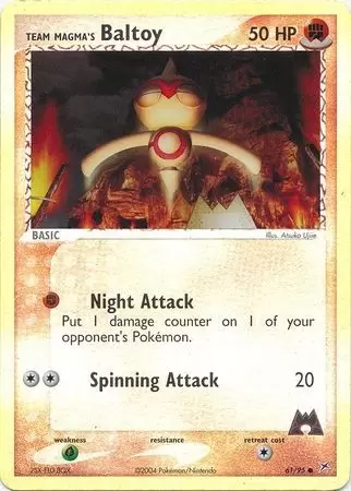 EX Team Magma VS Team Aqua - Team Magma\'s Baltoy Reverse