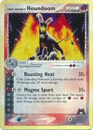 EX Team Magma VS Team Aqua - Team Magma\'s Houndoom Reverse