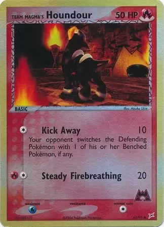 EX Team Magma VS Team Aqua - Team Magma\'s Houndour Reverse