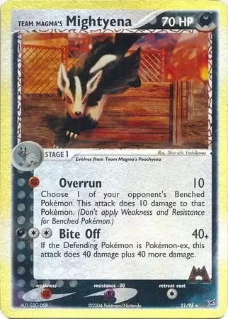 EX Team Magma VS Team Aqua - Team Magma\'s Mightyena Reverse