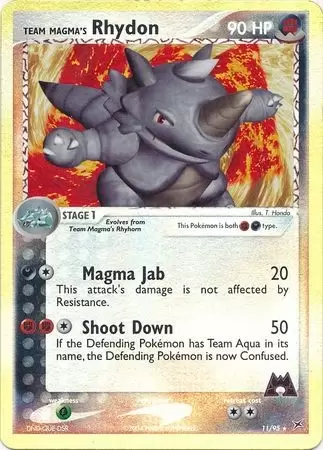 EX Team Magma VS Team Aqua - Team Magma\'s Rhydon Reverse