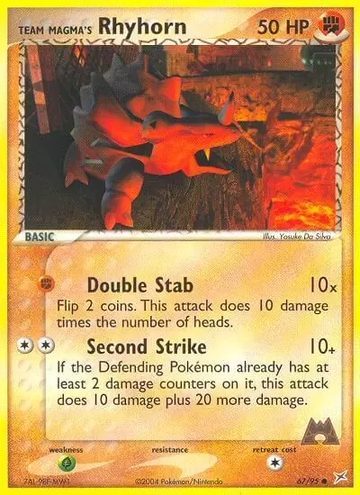 EX Team Magma VS Team Aqua - Team Magma\'s Rhyhorn