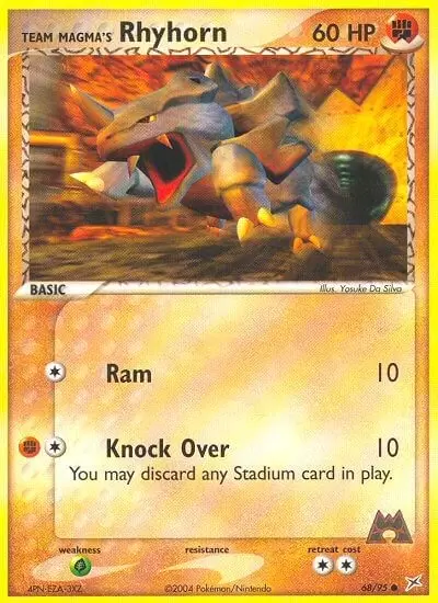 EX Team Magma VS Team Aqua - Team Magma\'s Rhyhorn