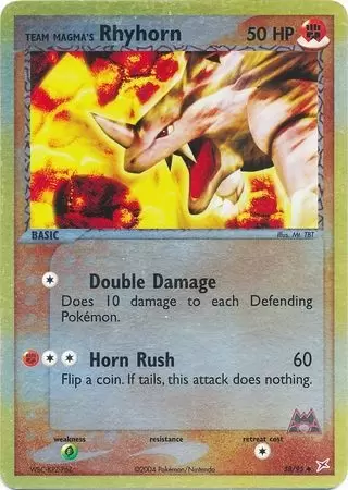 EX Team Magma VS Team Aqua - Team Magma\'s Rhyhorn Reverse