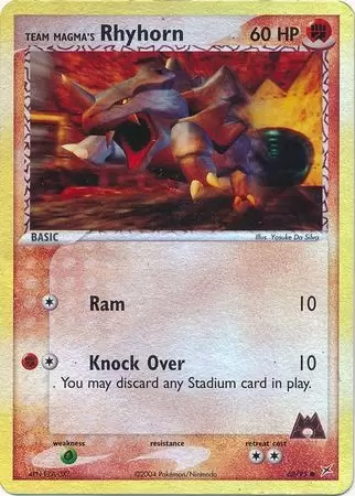 EX Team Magma VS Team Aqua - Team Magma\'s Rhyhorn Reverse