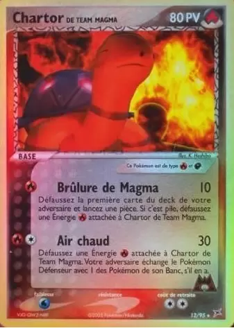 EX Team Magma VS Team Aqua - Chartor de Team Magma Reverse