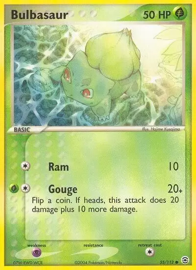 Bulbasaur - EX FireRed & LeafGreen Pokémon card 55/112