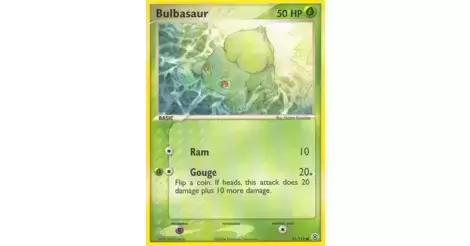 2004 POKEMON EX FIRE RED & LEAF GREEN SET BULBASAUR CARD 55/112