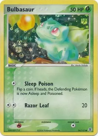 Bulbasaur 55/112 Holo FireRed LeafGreen Pokemon Card Values - MAVIN