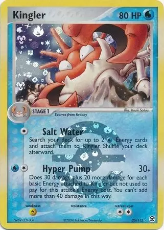EX FireRed & LeafGreen - Kingler reverse
