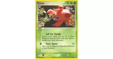 Pokemon EX FireRed LeafGreen Card # 72 C 4x Paras pok-FRLG-072 