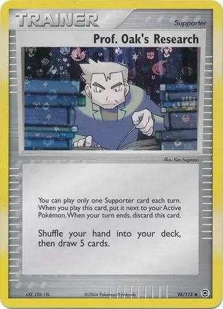 EX FireRed & LeafGreen - Prof. Oak\'s Research Holo