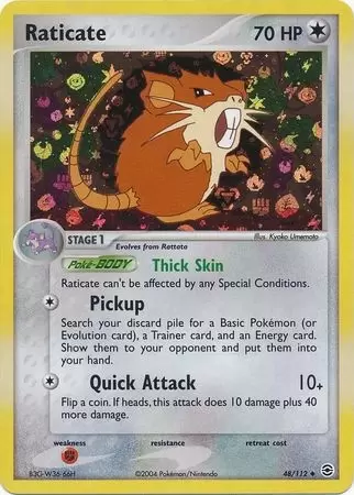 EX FireRed & LeafGreen - Raticate Holo