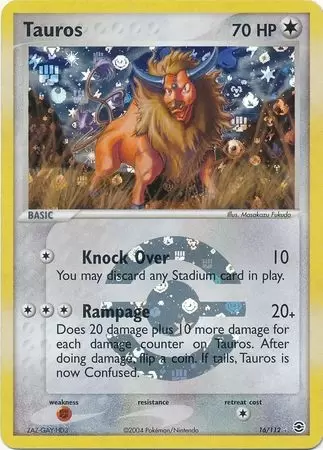 EX FireRed & LeafGreen - Tauros Reverse