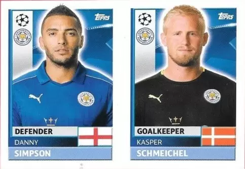 UEFA Champions League Saison 2016-2017 - Danny SIMPSON -Kasper SCHMEICHEL