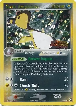 EX Team Rocket Returns - Dark Ampharos Holo Ex Team Rocket Logo