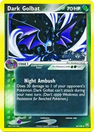 EX Team Rocket Returns - Dark Golbat Holo Ex Team Rocket Logo