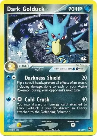 EX Team Rocket Returns - Dark Golduck Holo Ex Team Rocket Logo