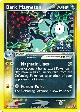 EX Team Rocket Returns - Dark Magneton Holo Ex Team Rocket Logo