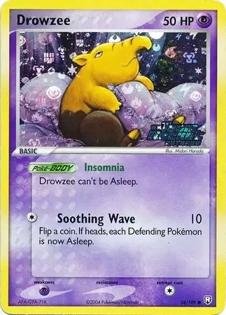 EX Team Rocket Returns - Drowzee Holo Ex Team Rocket Logo