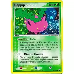 Hoppip Holo Ex Team Rocket Logo