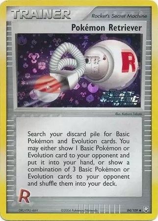 EX Team Rocket Returns - Pokemon Retriever Holo Ex Team Rocket Logo