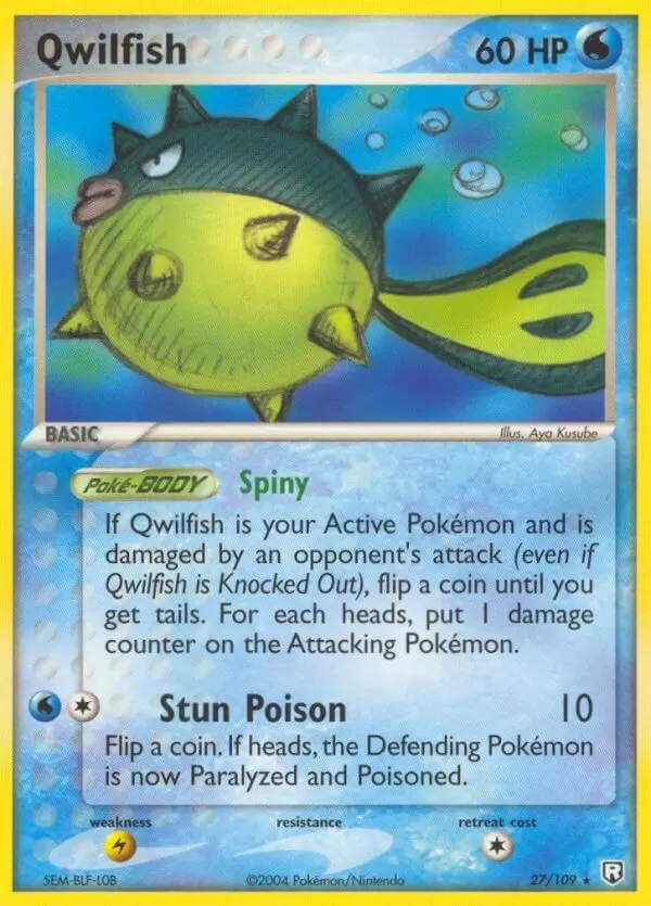 EX Team Rocket Returns - Qwilfish