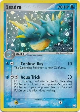 EX Team Rocket Returns - Seadra Holo Ex Team Rocket Logo