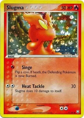 EX Team Rocket Returns - Slugma Holo Ex Team Rocket Logo
