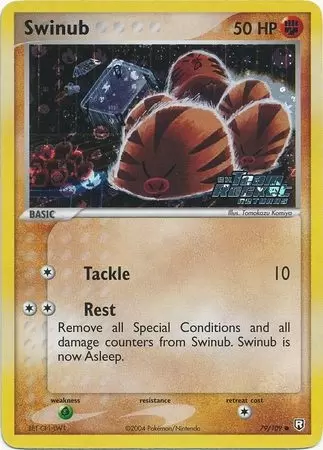 EX Team Rocket Returns - Swinub Holo Ex Team Rocket Logo