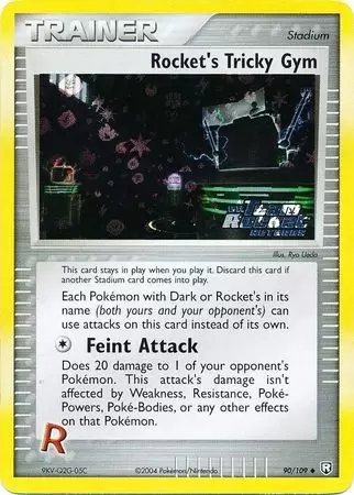 EX Team Rocket Returns - Rocket\'s Tricky Gym Holo Ex Team Rocket Logo
