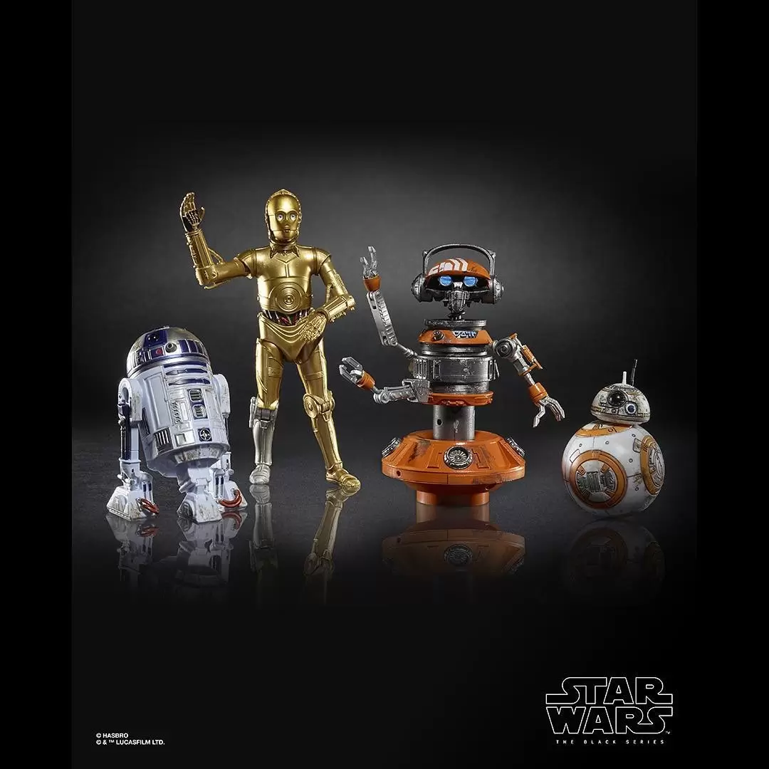 Galaxy\'s Edge : Trading Outpost - 6 pouces - Droid Depot (4 Pack) C-3PO, R2-D2, BB-8 et DJ R3X