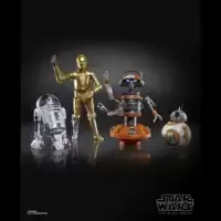 Droid Depot (4 Pack) C-3PO, R2-D2, BB-8 et DJ R3X
