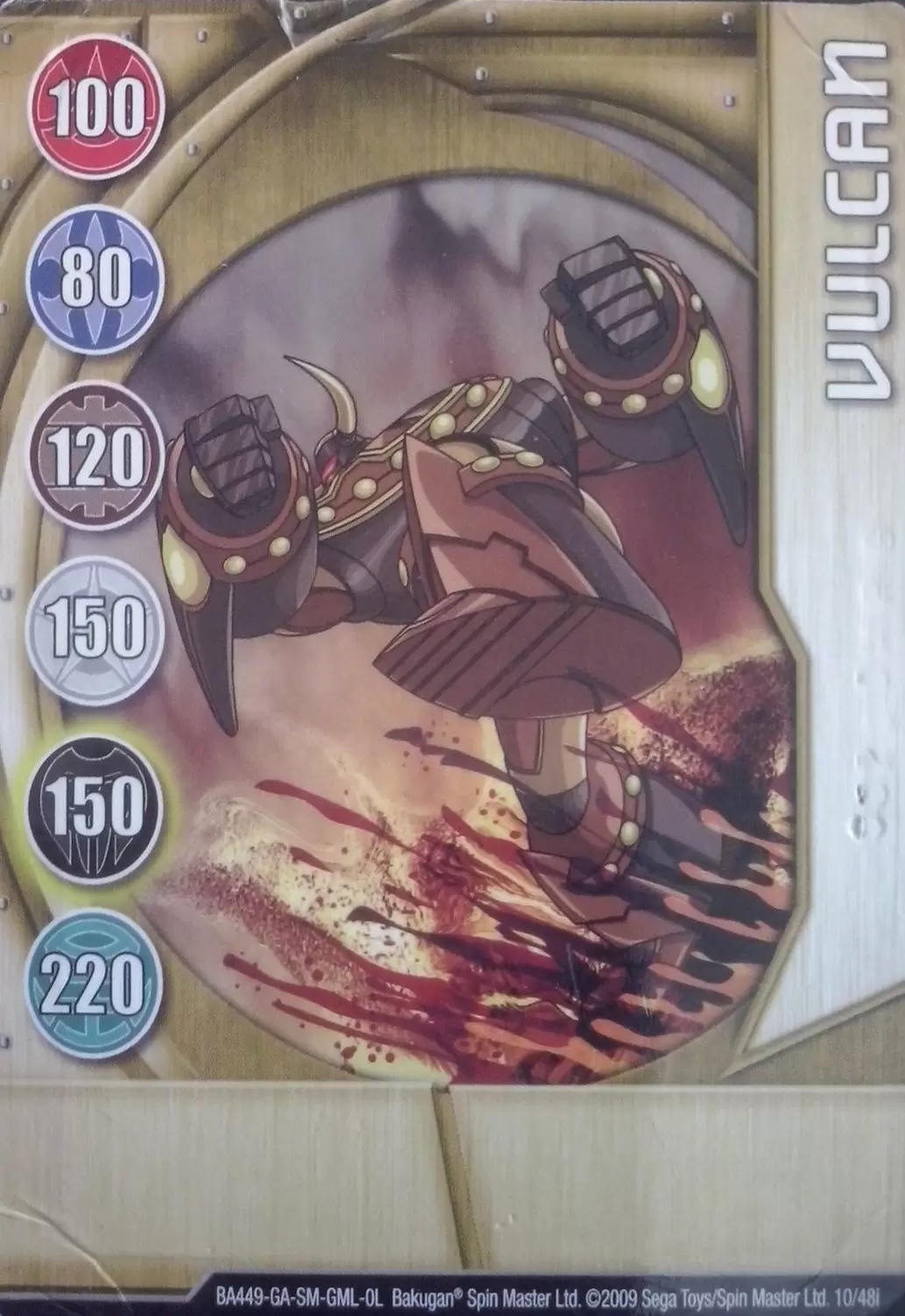 Bakugan Battle Brawlers Cards - Vulcan