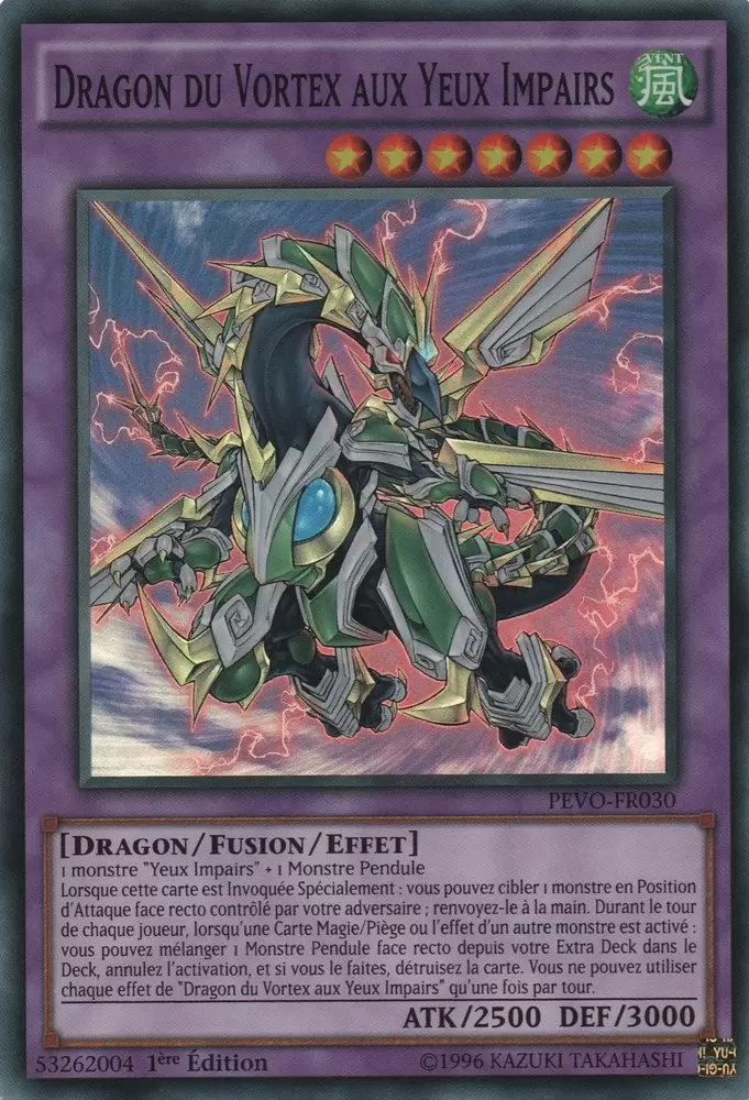 Evolution Des Pendules PEVO - Dragon du Vortex aux Yeux Impairs