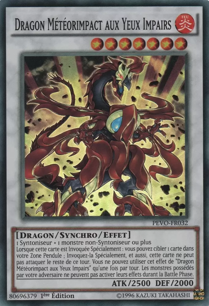 Evolution Des Pendules PEVO - Dragon Météorimpact aux Yeux Impairs