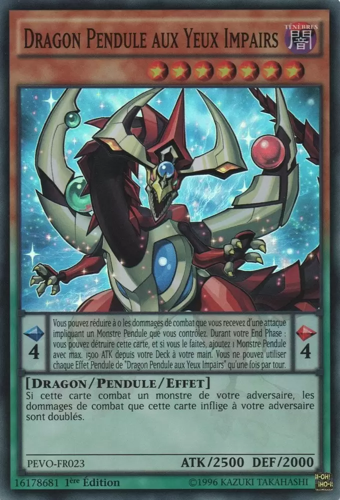 Evolution Des Pendules PEVO - Dragon Pendule aux Yeux Impairs