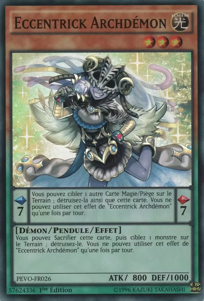 Evolution Des Pendules PEVO - Eccentrick Archdémon