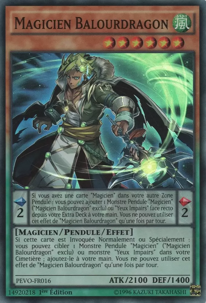 Evolution Des Pendules PEVO - Magicien Balourdragon