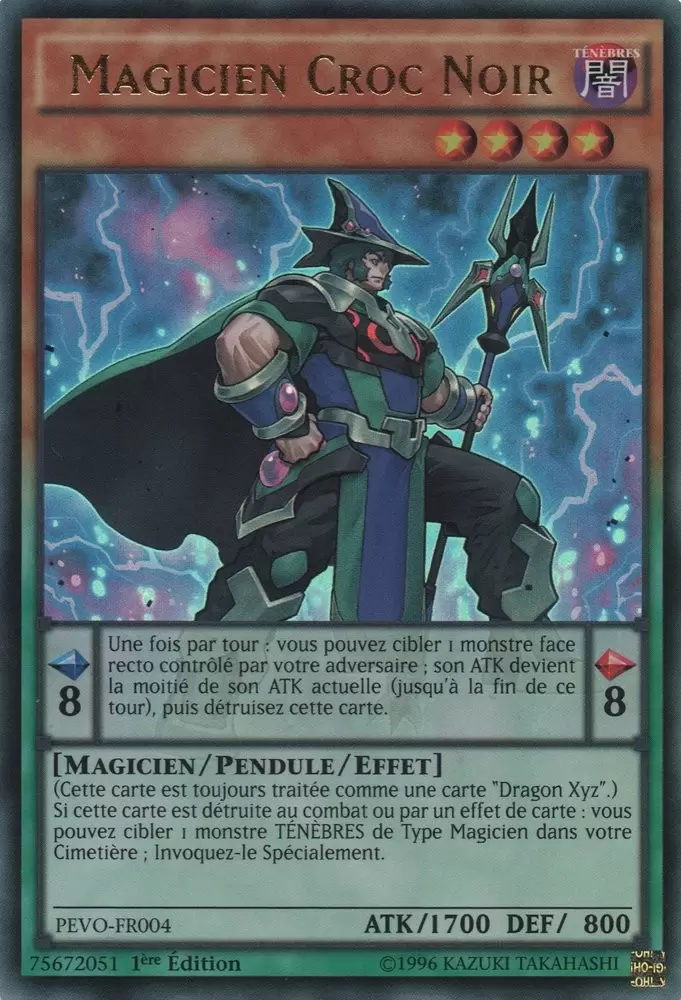 Evolution Des Pendules PEVO - Magicien Croc Noir