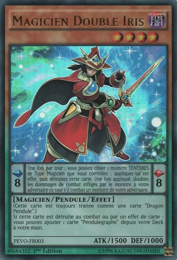 Evolution Des Pendules PEVO - Magicien Double Iris