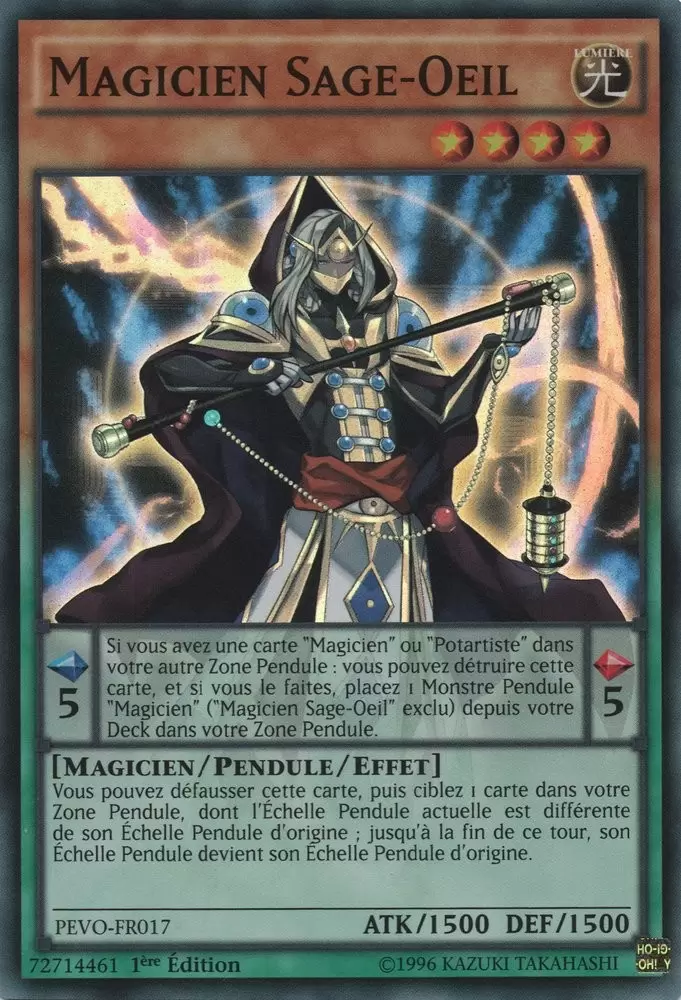Evolution Des Pendules PEVO - Magicien Sage-Oeil