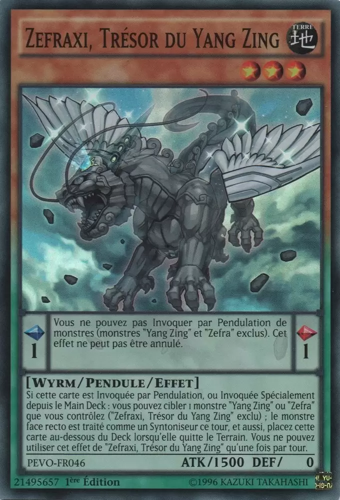 Evolution Des Pendules PEVO - Zefraxi, Trésor du Yang Zing