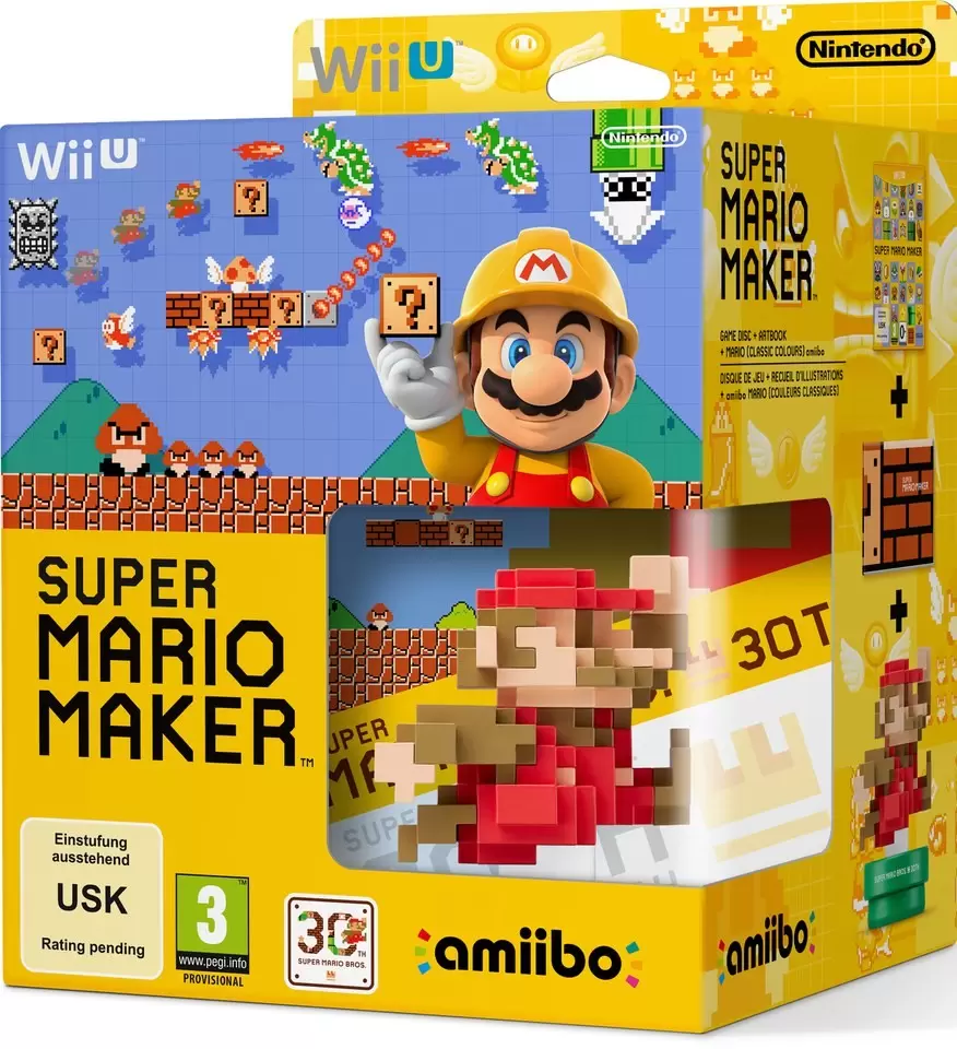 Jeux Wii U - Super Mario Maker + Amiibo Mario