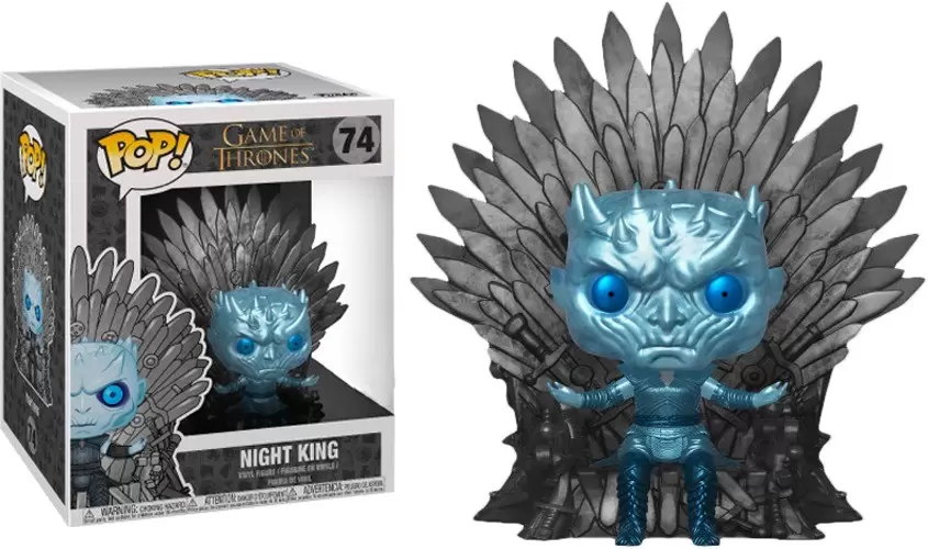 POP! Game of Thrones - Game of Thrones - Night King Metallic on Throne