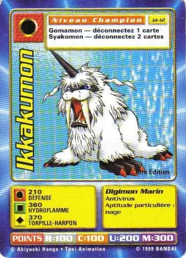 Carte Digimon JD - Ikakumon 1ère Edition
